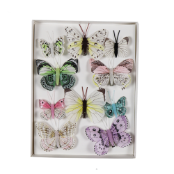 Vlinders frisse pastel.5-8 cm (10 stuks(